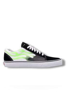 Vans Old Skool Flame Black True White size M6.5 W8